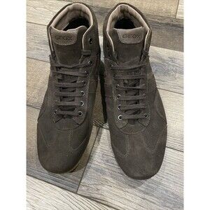 GEOX Men's leather suede sneaker boots 12 US, 45 EUR